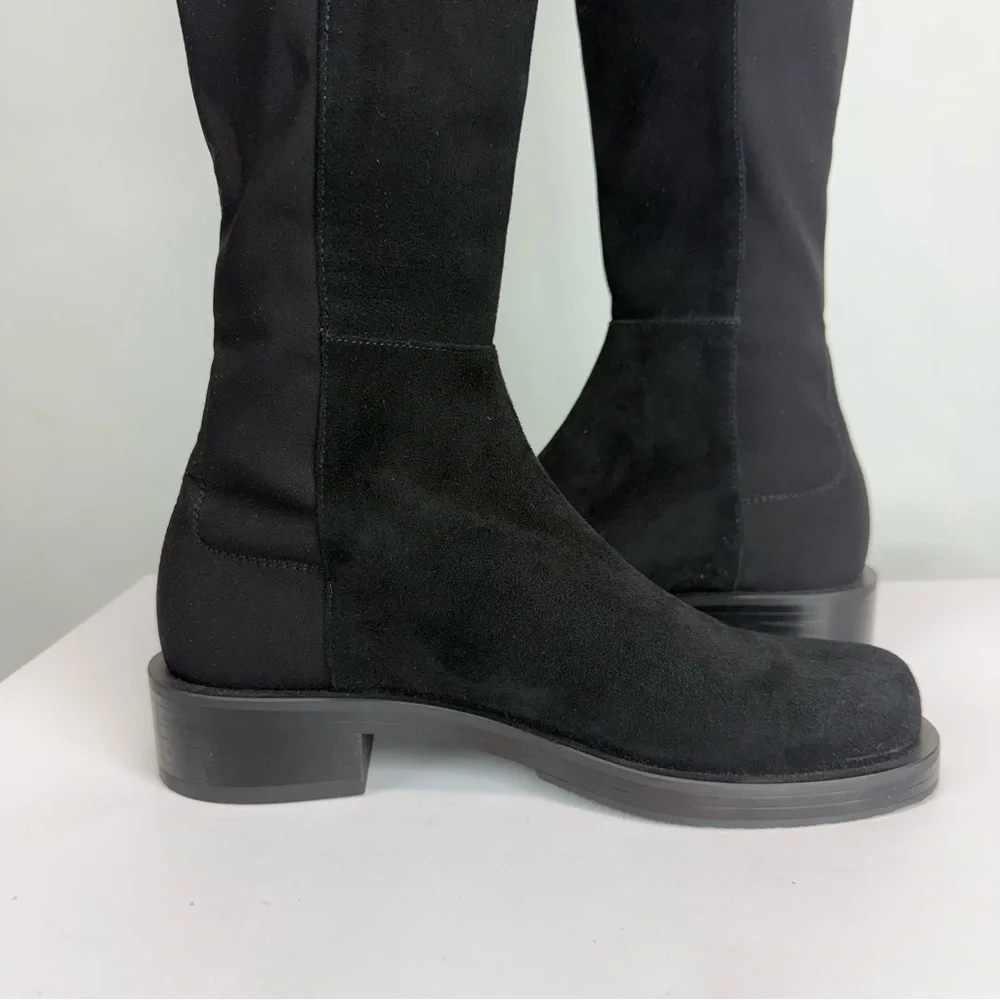 New Stuart Weitzman 5050 Bold Over The Knee Boot Black Sz 6.5
